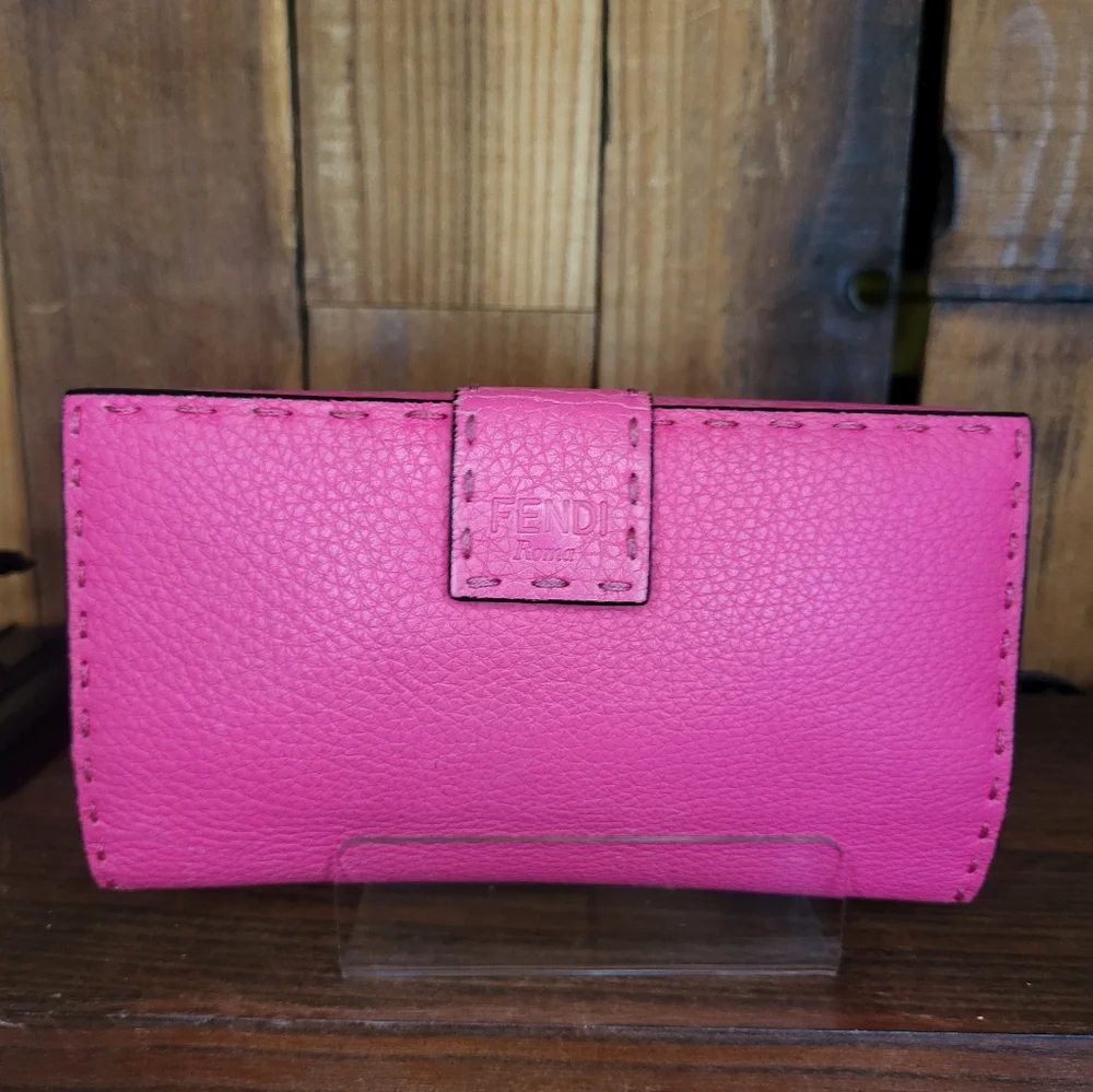 Fendi Peekaboo Selleria Pink Wallet - Picture 6 of 15